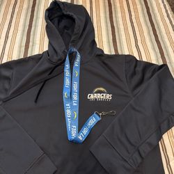 LA Chargers Hoodie and a Lanyard