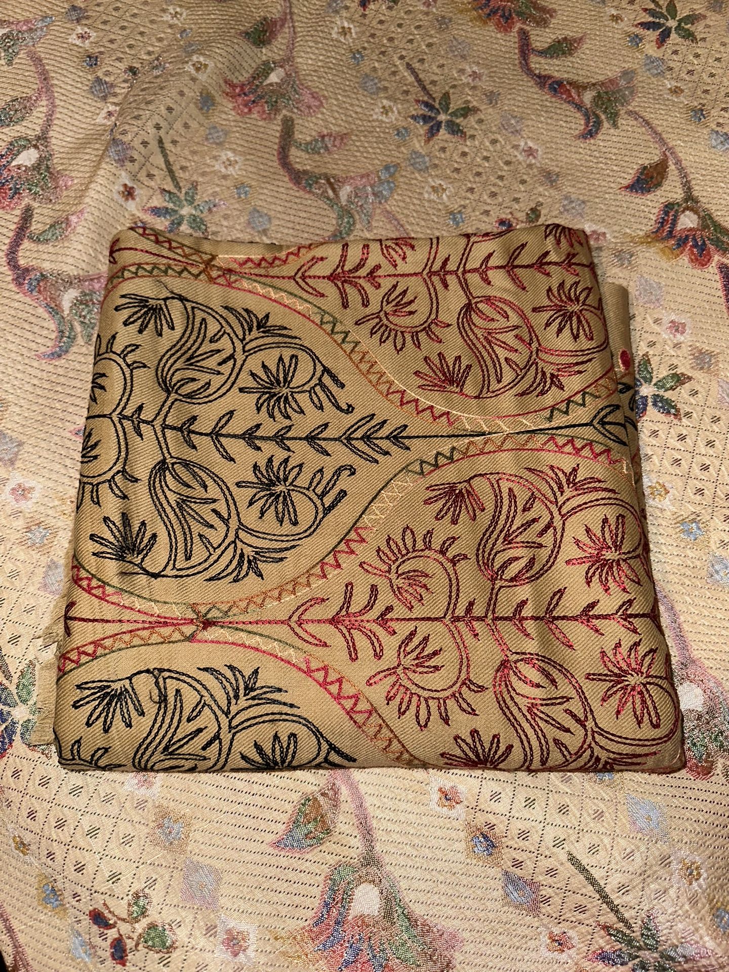 Authentic Pakistani Embroidered Shawl