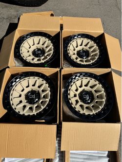 Brand New Desert Sand Black Rhino “Barrage” 17” Off-Road Wheels 6x139 (6x5.5) Trucks 17x8.5 -10 ET