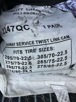 Quality Chain Corp 2247QC Twist Link Cam Snow Chains