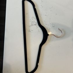 Velvet Non-Slip Hangers – 50 Pack (Rose Gold Swivel Hook)