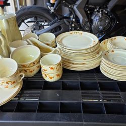 Autumn Leaf Hall China Dishes 