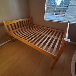 Full Size Bed and Solid Wood Frame