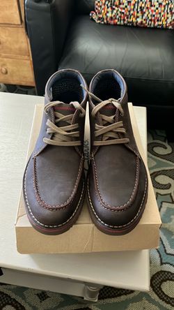 Men’s 9M Dark Brown Leather Boots - Clarks Vargo Rise