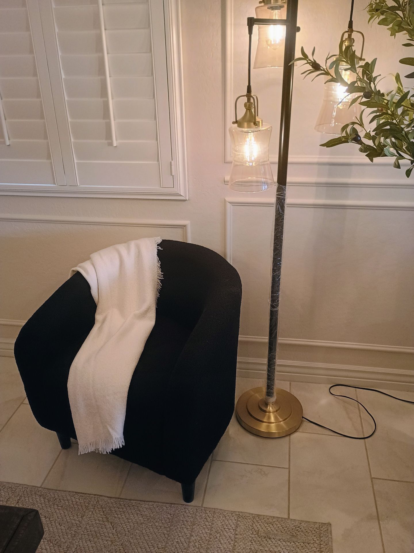 New Black Club Chair