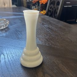 Milk White Flower Vase 1960’s 
