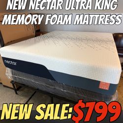 NEW NECTAR ULTRA KING MEMORY FOAM MATTRESS 