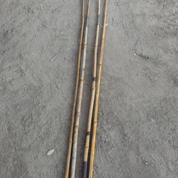 Granfather's Bamboo Fishing Poles (Antique), Four of Them