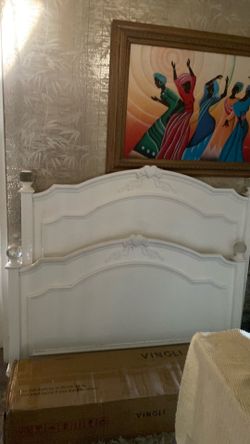 White bed