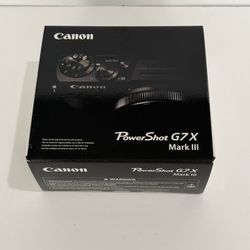 Brand New Canon G7X Mark III Black with Receipt