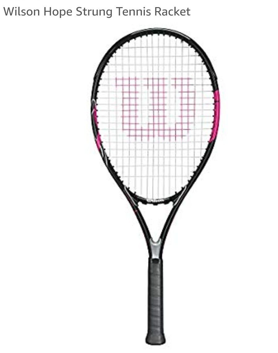 Wilson Hope -NEW size 4 1/2 tennis rackets, with matching pink back brace, women's size small