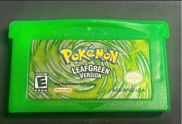 Authentic Pokemon Leaf Green GBA