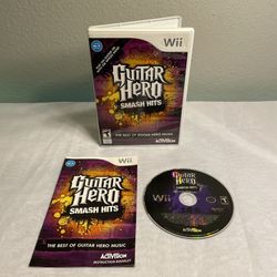 Guitar Hero: Smash Hits (Nintendo Wii, 2009) Complete Videogame Tested & Works