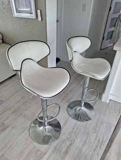 White bar stool