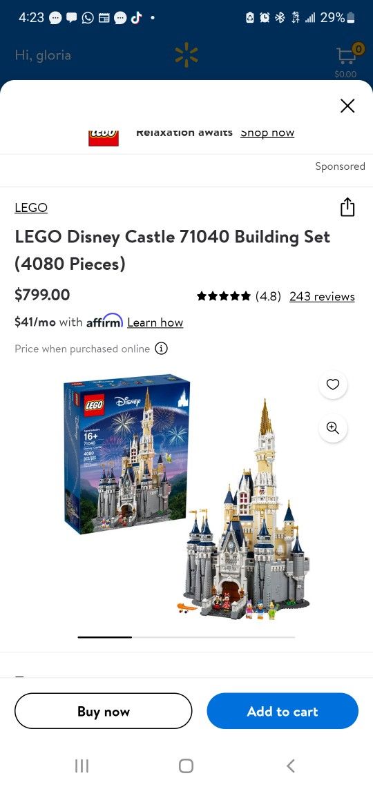 Rare Disney Lego Castle 71040 BRAND NEW UNOPENED