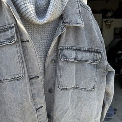 Baggy Denim Jacket  | large 