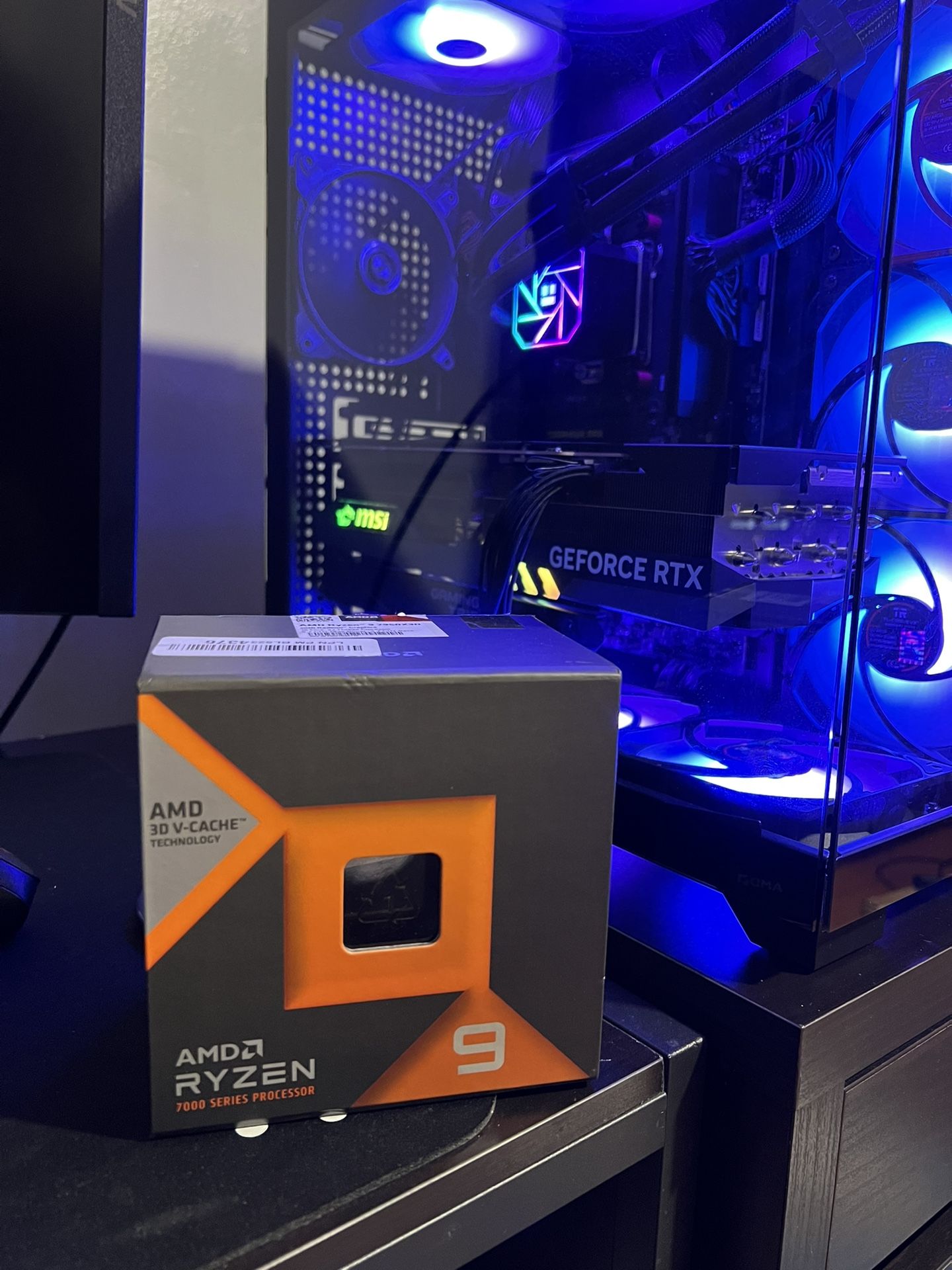 7950X3D, OLED LG 27in, B850 Mtb, Case, AIO/fans etc….