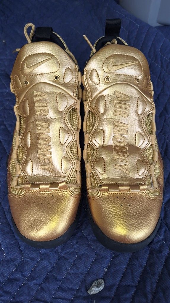 🔥 Nike Air More Money “Metallic Gold” – Edición Limitada 👟💰