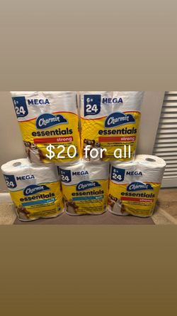 Charmin Essentials Mega Roll Toilet Paper Bundle