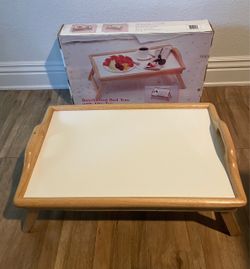 Bed Tray With Flip Top For Reading