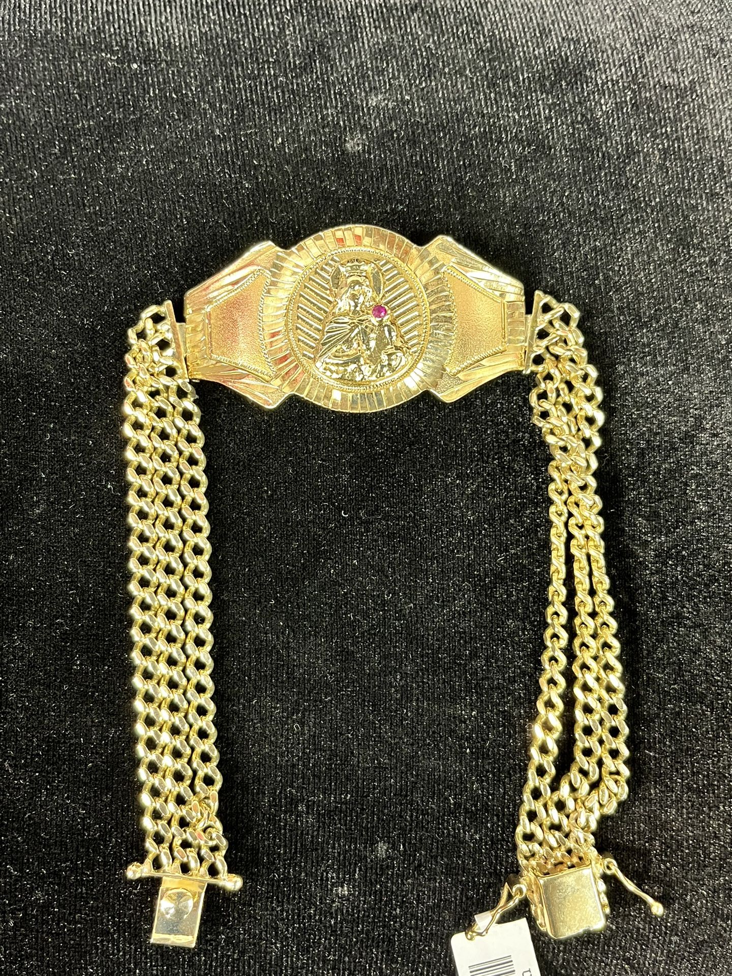 14KT YG RELIGIOUS BRACELET