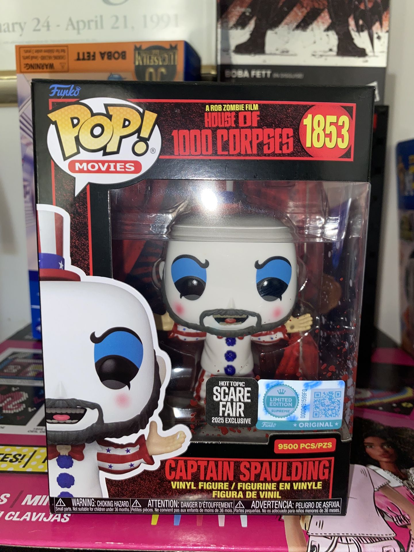 Funko Hot Topic Exclusive Captain Spaulding Le 9500 Scare Fair IN HAND