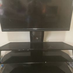 Tv Stand Black Glass