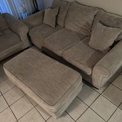 4 Pieces Couch Chair Loveseat Ottoman 