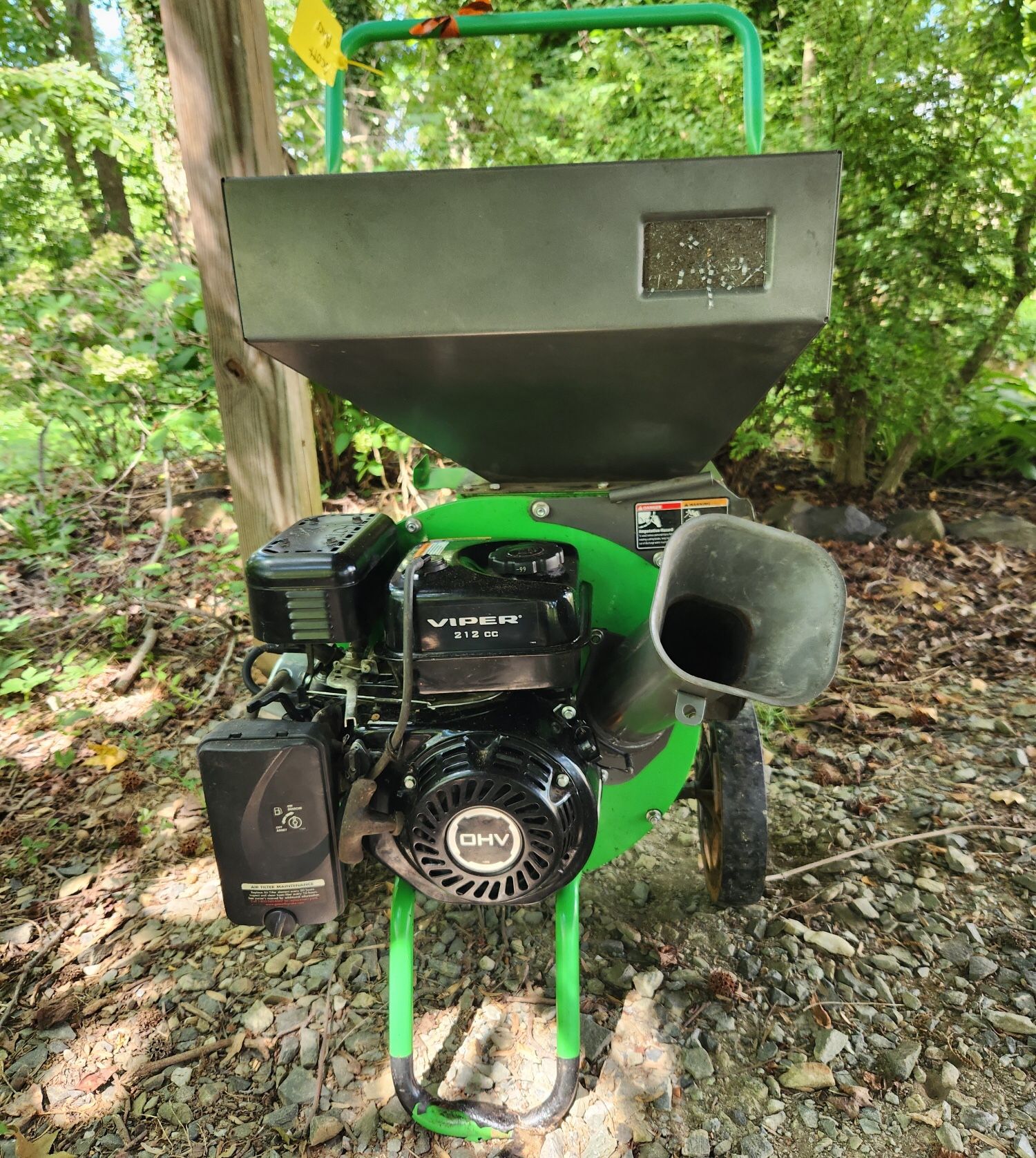 Tazz Wood Chipper/Shredder, 212 cc Viper Engine