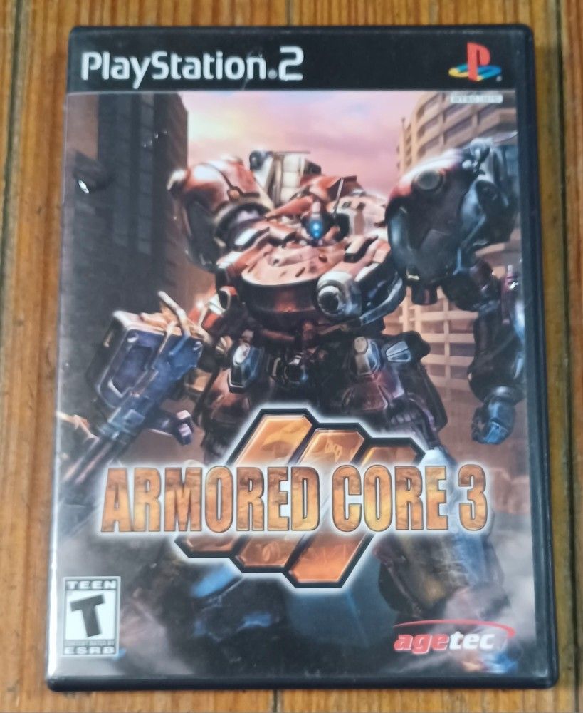 Complete Armored Core 3 Playstation 2 Video Game Manual Game Case Robots