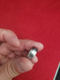 Men's white gold wedding band