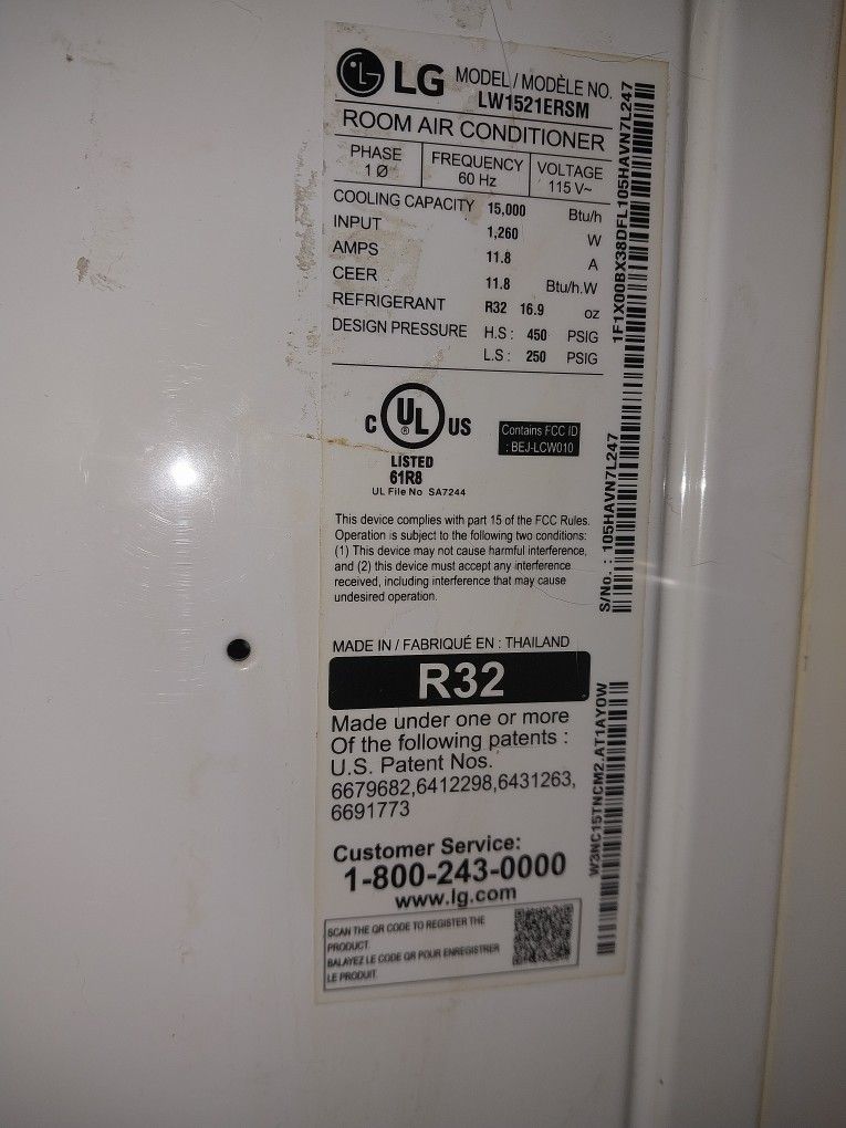 LG 15000 Btu Air Conditioner