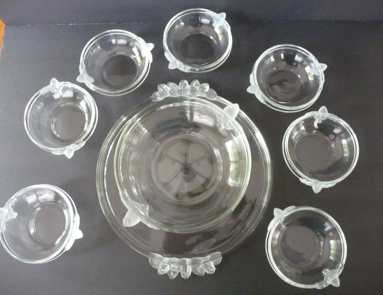 Vintage Mikasa Crystal Bowls and Plater