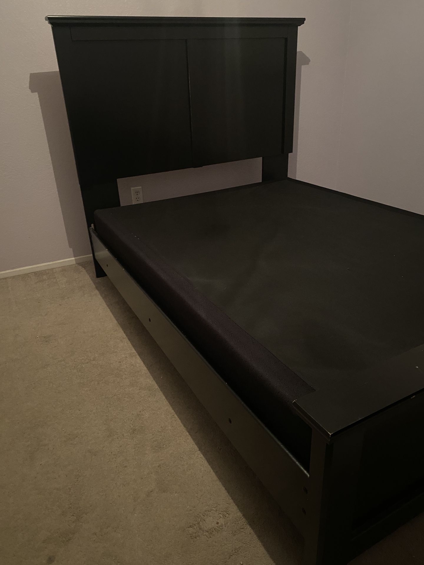Full Size Bed frame And Night Stand
