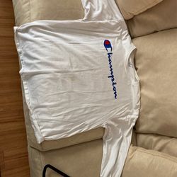 White Champion Shirt (long Sleeve)