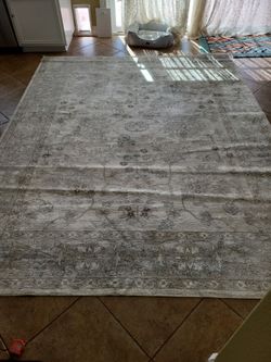 Bellagio 10'×7.5' Ivory Gray Floral Area Rug