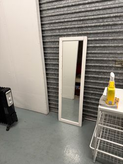 White Full-Length Mirror Small