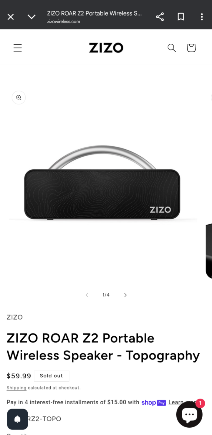 Zizo Bluetooth speaker