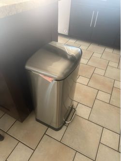 Stainless steel trash bin