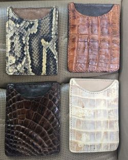 Alligator Skin Card Holder