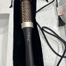 Cepillo térmico iónico, cepillo caliente de 1.5 pulgadas, cepillo para rizar el cabello con calor