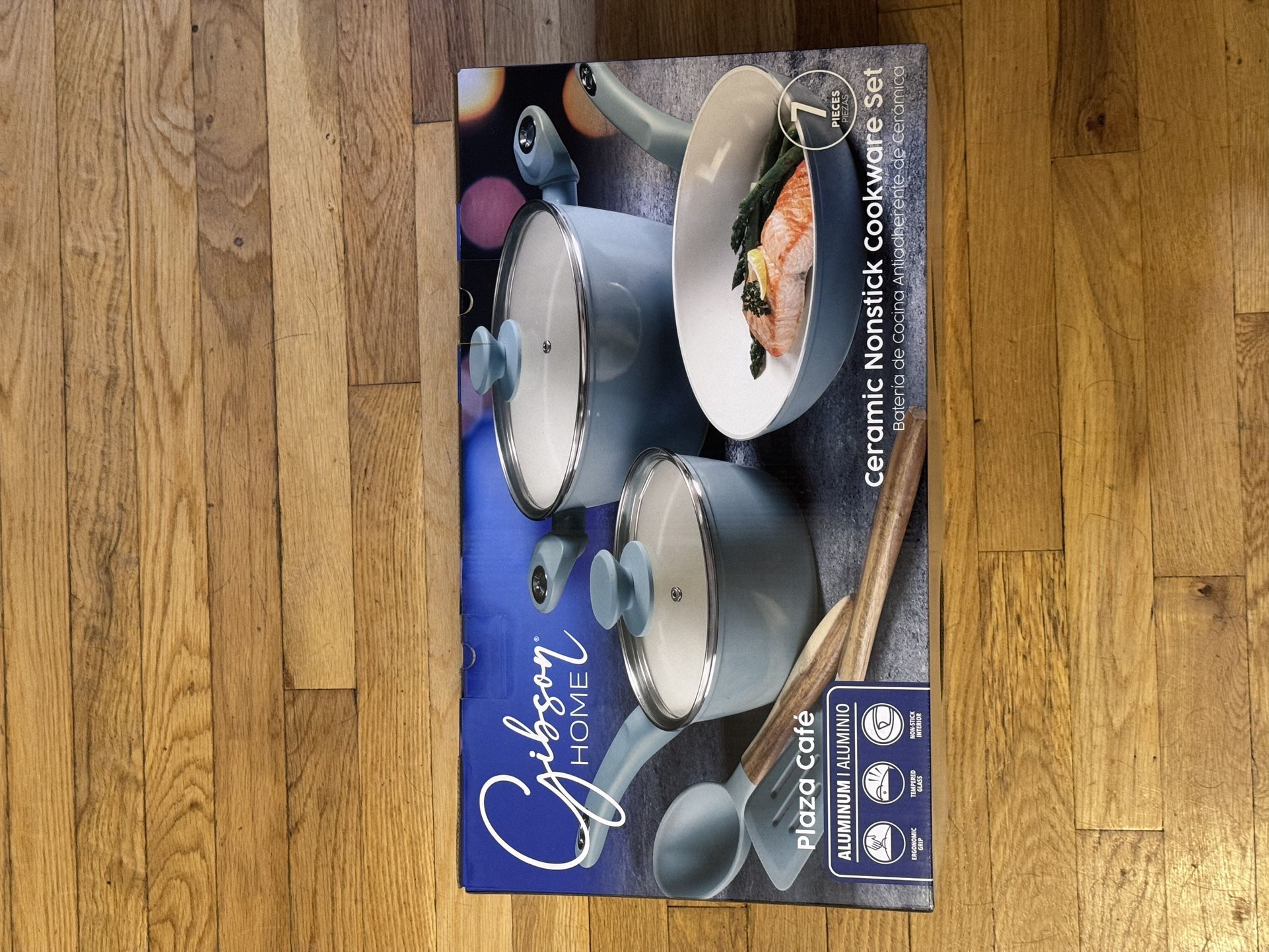 Gibson Home 7 Piece Ceramic Nonstick Cookware Set