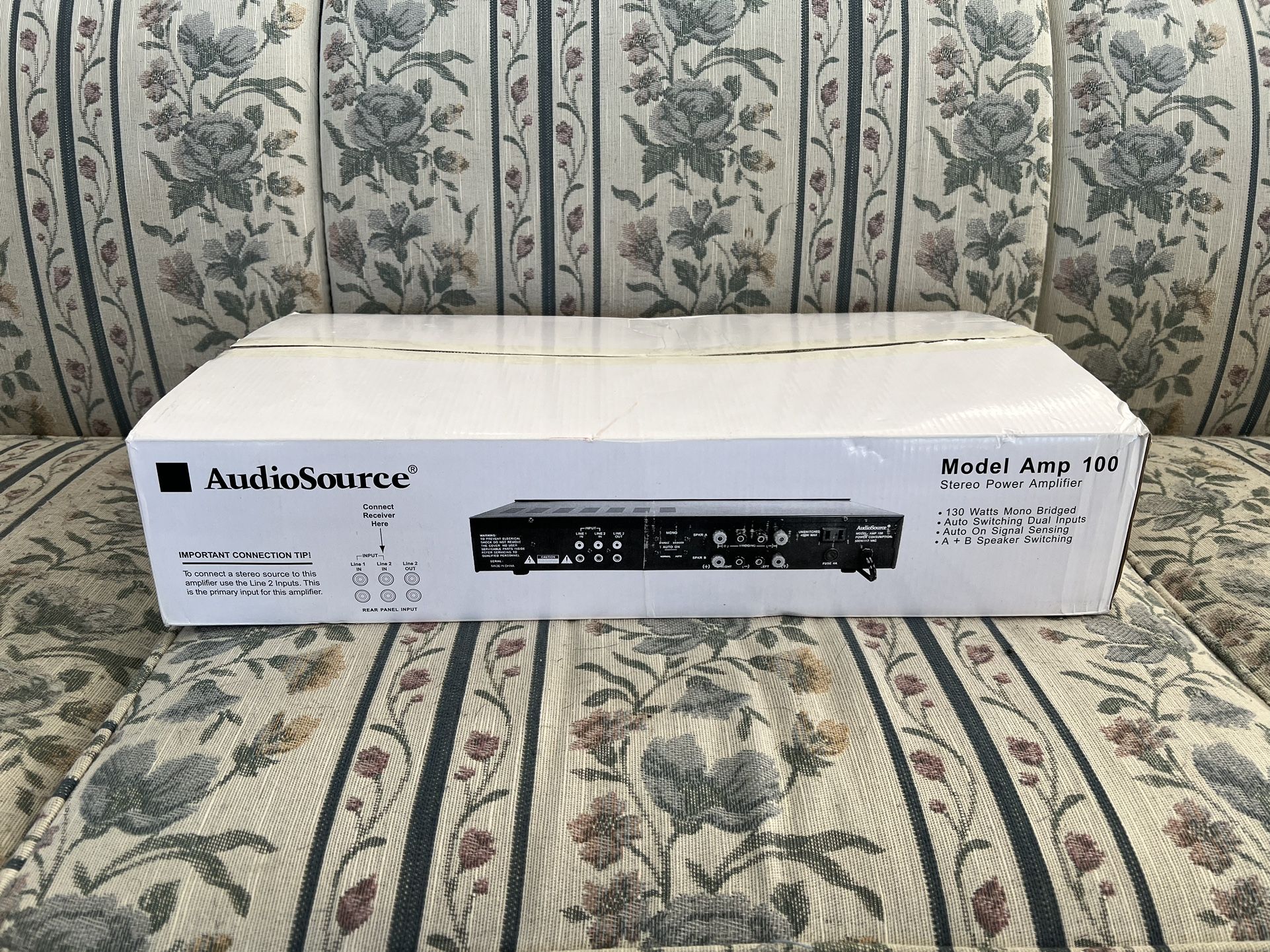AUDIO SOURCE Stereo Power Amplifier AMP 100 2 Channel BRAND NEW! PICK UP IN CORNELIUS