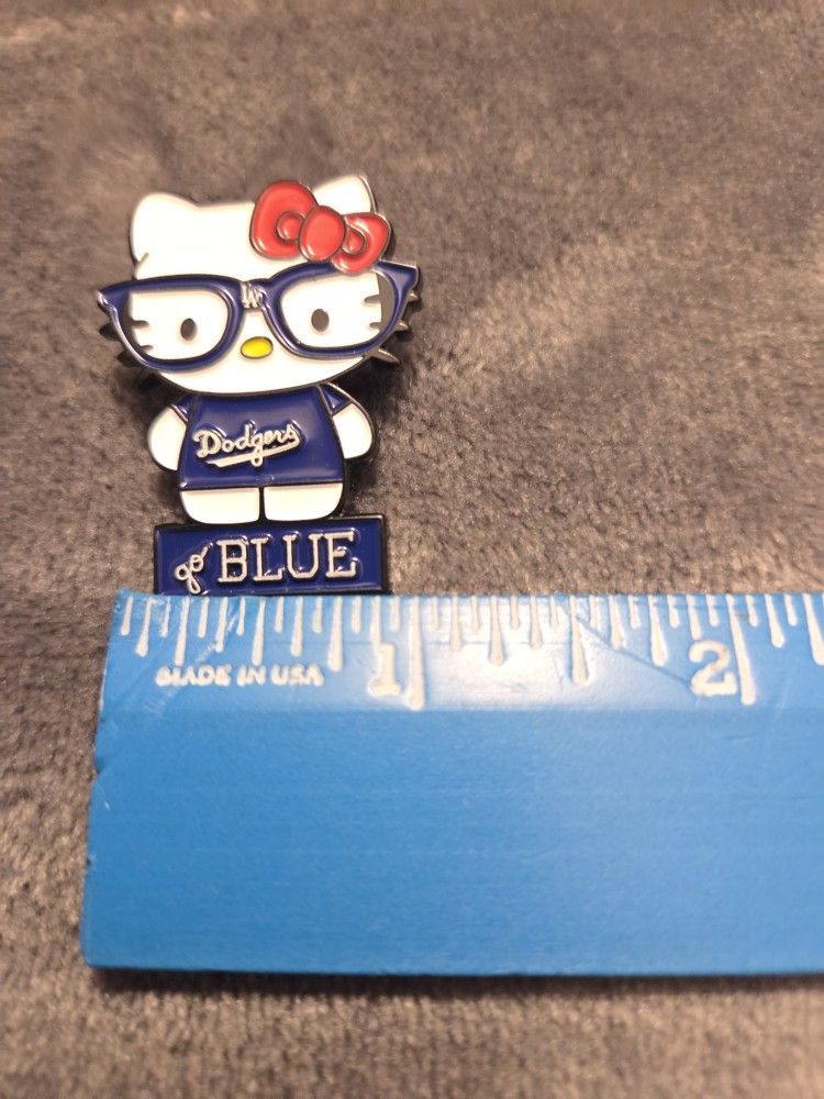 Hello Kitty Dodgers Enamel Pin