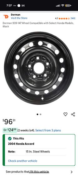 5 Stud 15" Alloy Wheel