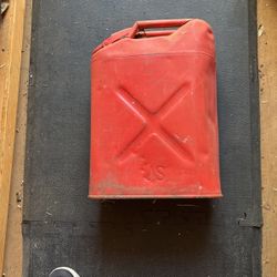 Vintage Military Red Gas Can