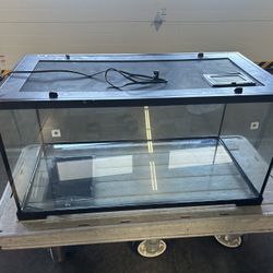 40L Gallon Reptile Tank W/ Heating Pad