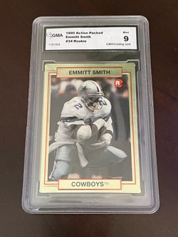 Dallas Cowboys Emmitt Smith graded rookie card