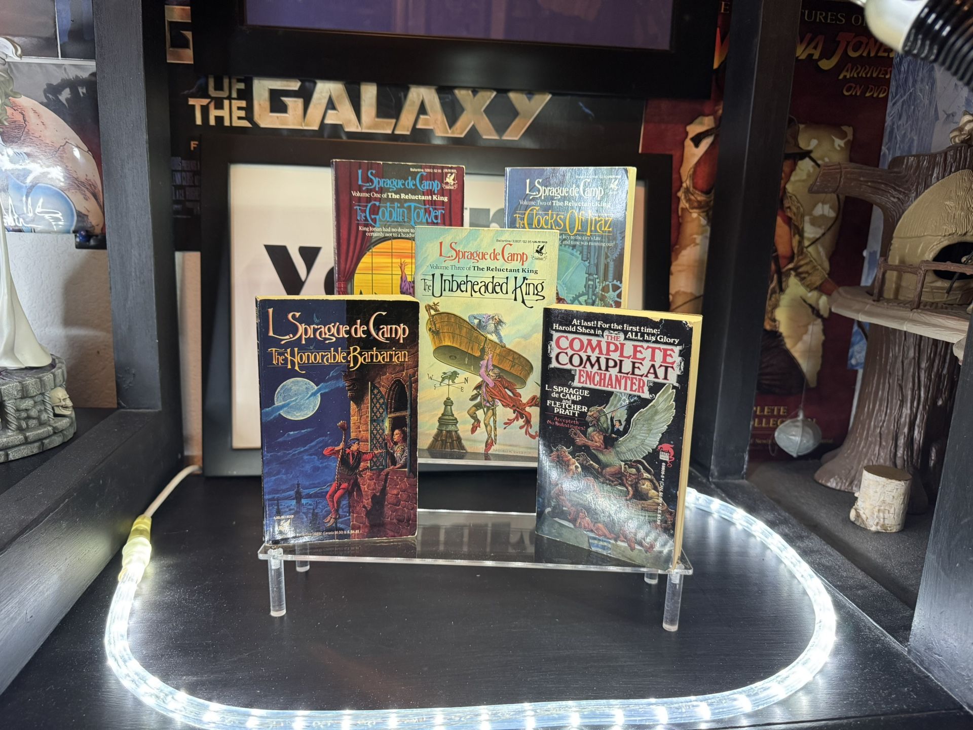 Lot of 5 paperback books all in like condition.  The Goblin Tower  The Clocks of Iraz  The Unbeheaded King  The Honorable Barbarian  The Complete Comp