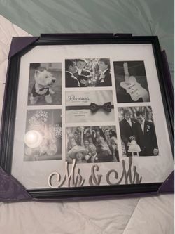 NEW Mr and Mr Wedding Photo Collage Frame